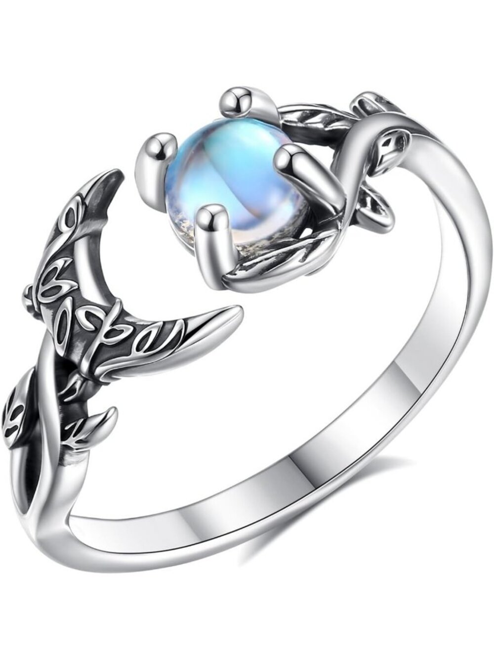 Adjustable 925 Sterling Silver Open Rings for Women & Men | Gift Box Included